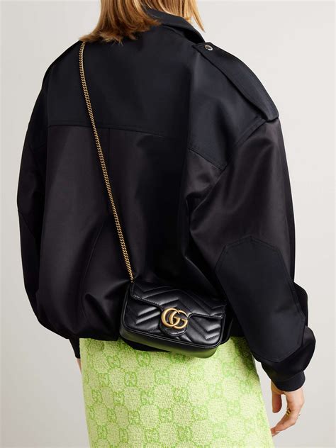 gucci marmont super mini vs mini|Gucci Marmont mini quilted bag.